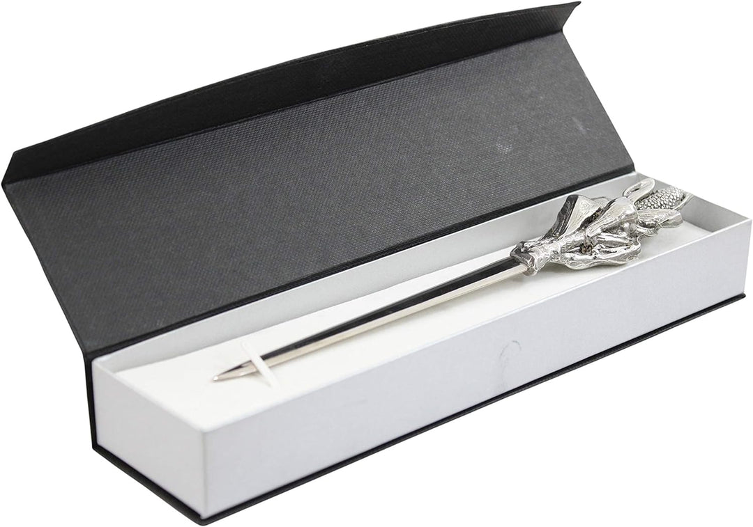 Cavagnini, Eleganter Brieföffner aus Edelstahl und Zinn, inklusive Geschenkbox (Mannocchia) Pannocch