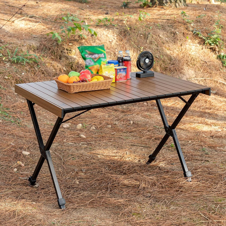 TIMBER RIDGE Campingtisch Klappbar Höhenverstellbar Klapptisch Camping Falttisch Tragbar Aluminium m