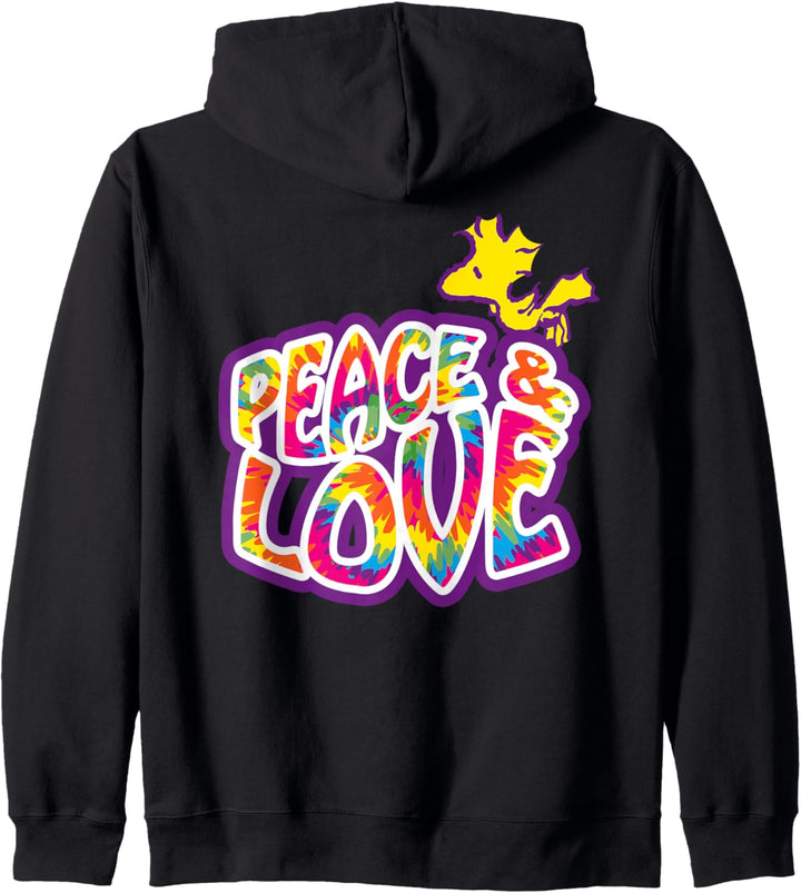 Erdnüsse Woodstock Peace Love Kapuzenjacke