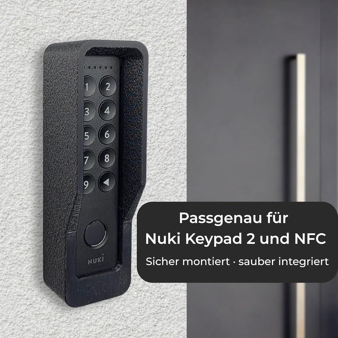 Generisch Wandhalterung kompatibel mit Nuki Keypad 2 – Diebstahlschutz-Abdeckung mit Torx-Sicherheit