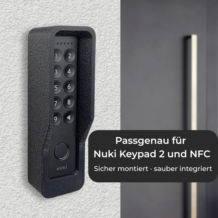 Generisch Wandhalterung kompatibel mit Nuki Keypad 2 – Diebstahlschutz-Abdeckung mit Torx-Sicherheit