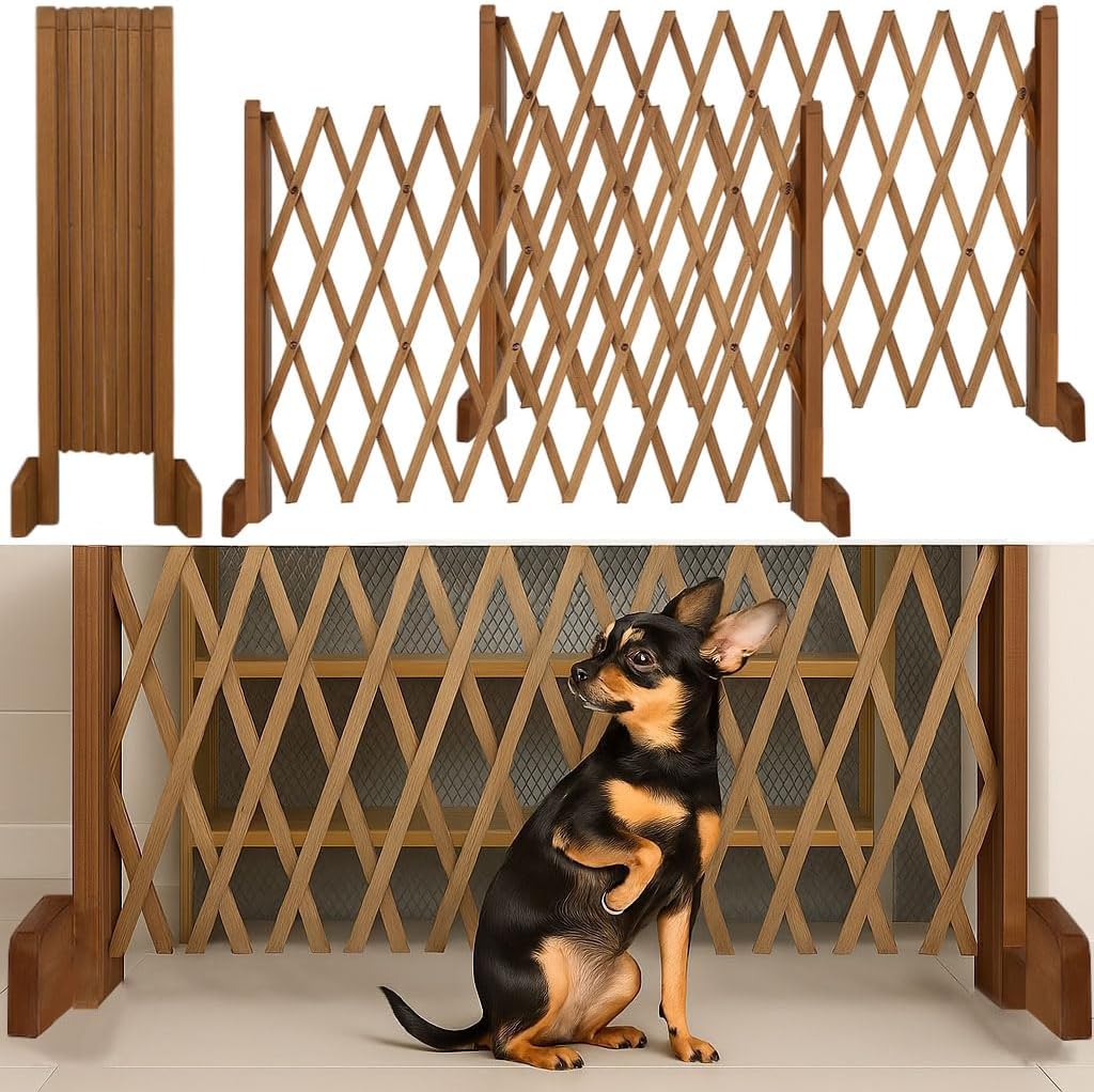 Treppenschutzgitter für Hunde - Absperrgitter Hund - Türschutzgitter - Hundeschutzgitter - Hundebarr