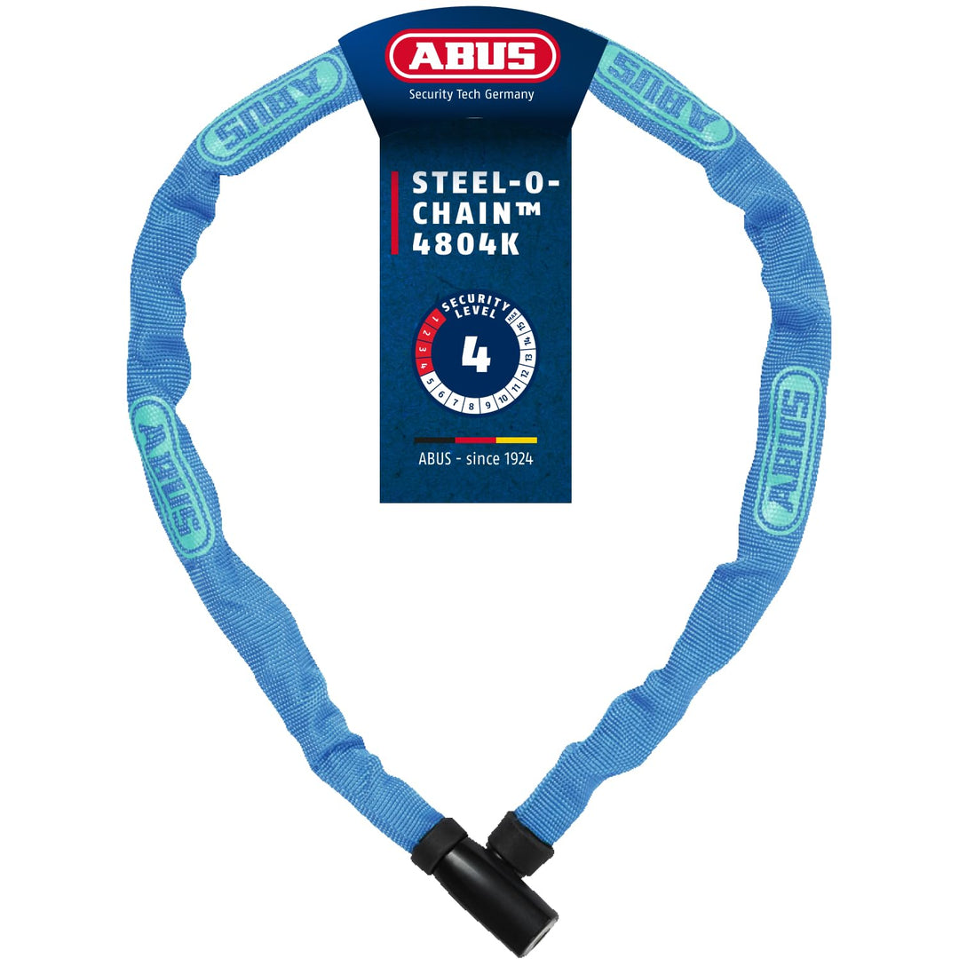 ABUS Kettenschloss Steel-O-Chain 4804K – Fahrradschloss aus Spezialstahl – ABUS-Sicherheitslevel 4 B