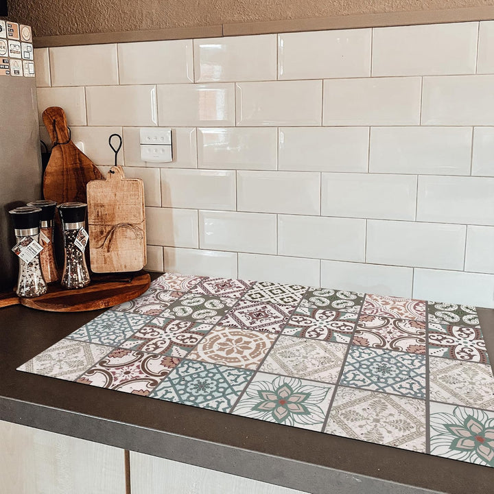 KitchenYeah© Herdabdeckplatte Einteilig Ceranfeld Abdeckplatte für | 81x52 cm - Induktionsschutz Cer