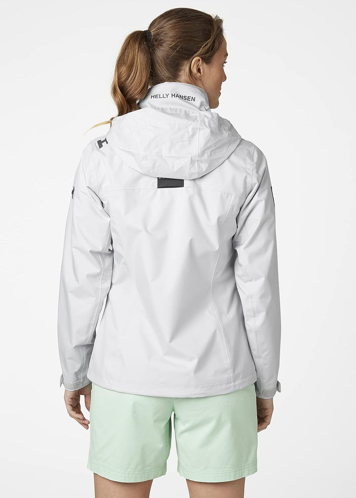 Helly Hansen Damen Crew Hooded Jacke XL Grauer Nebel, XL Grauer Nebel