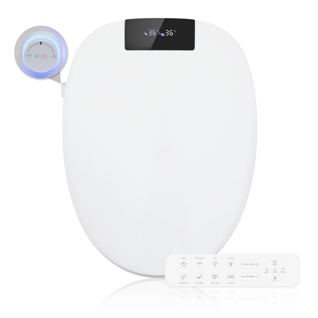Smart Bidet Beheizter Toilettensitz mit Düse, Toilette Sitz mit Warmwasser & Trockner, Erwärmung, Se