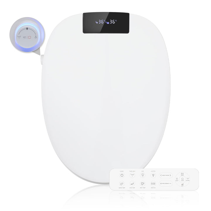 Smart Bidet Beheizter Toilettensitz mit Düse, Toilette Sitz mit Warmwasser & Trockner, Erwärmung, Se