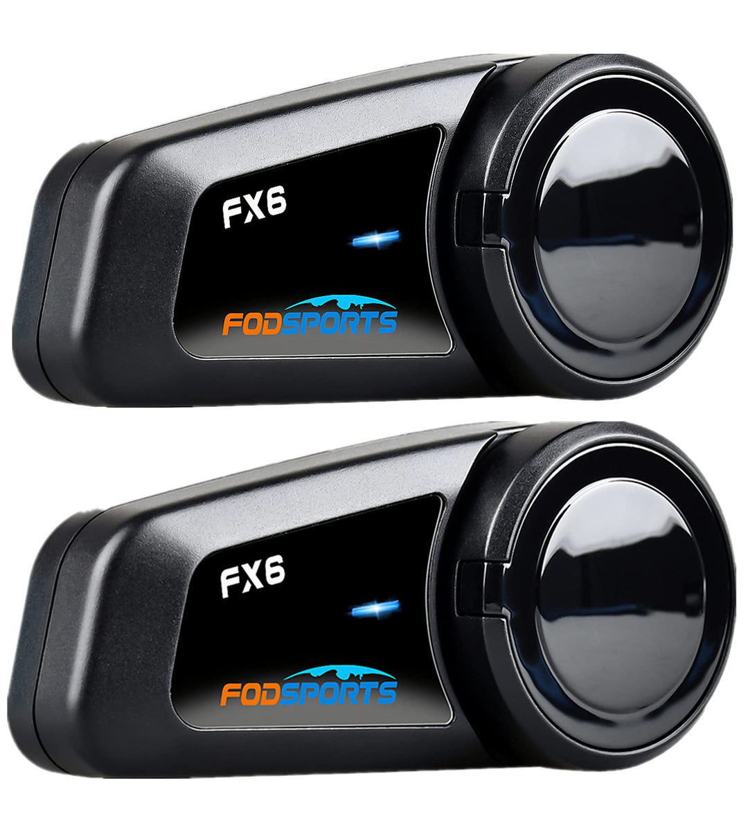 FODSPORTS FX6 Motorrad Bluetooth Headset(2 Pack) 2 x FX6 Motorrad-Gegensprechanlage, 2 x FX6 Motorra