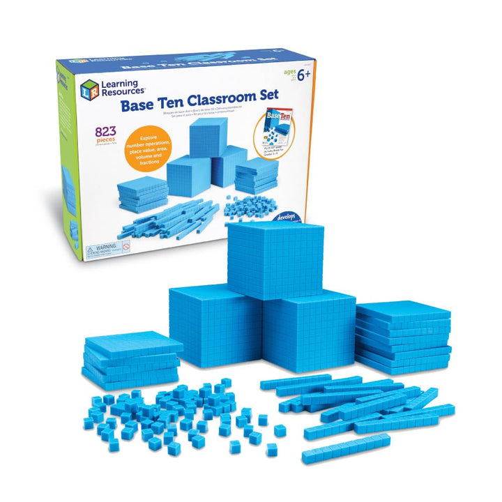 Learning Resources Zehnersystem Schulklassen-Set aus genutetem Kunststoff