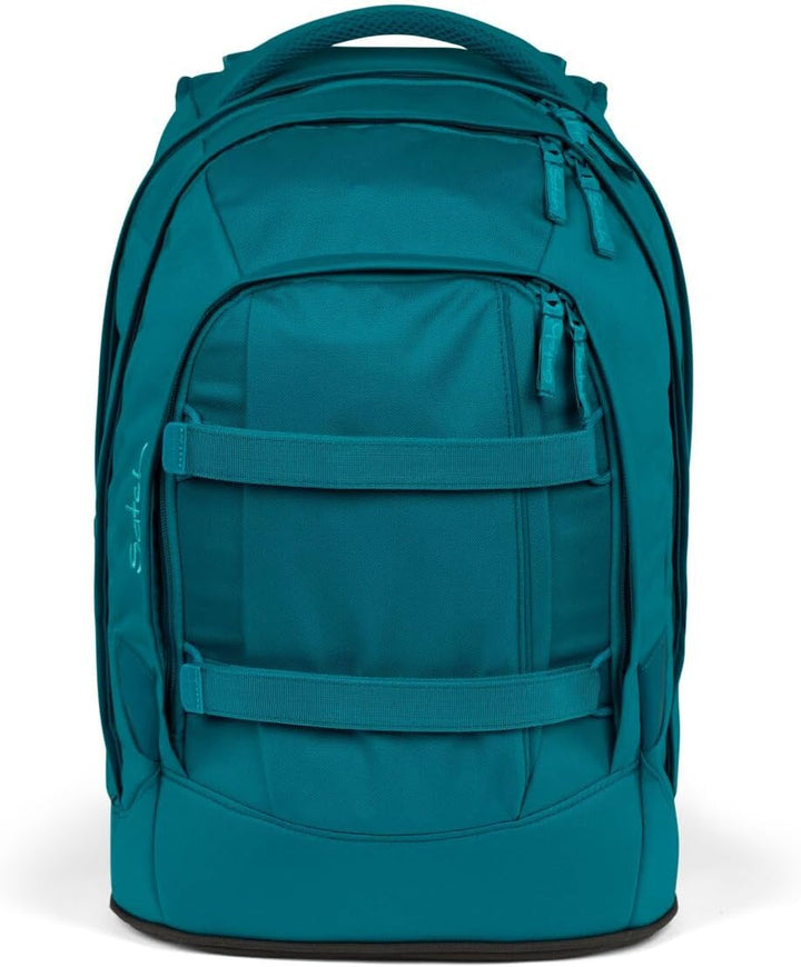 Satch Pack Schulrucksack Set 3tlg. inkl. Schlamperbox und Sportbeutel Deep Petrol, Deep Petrol