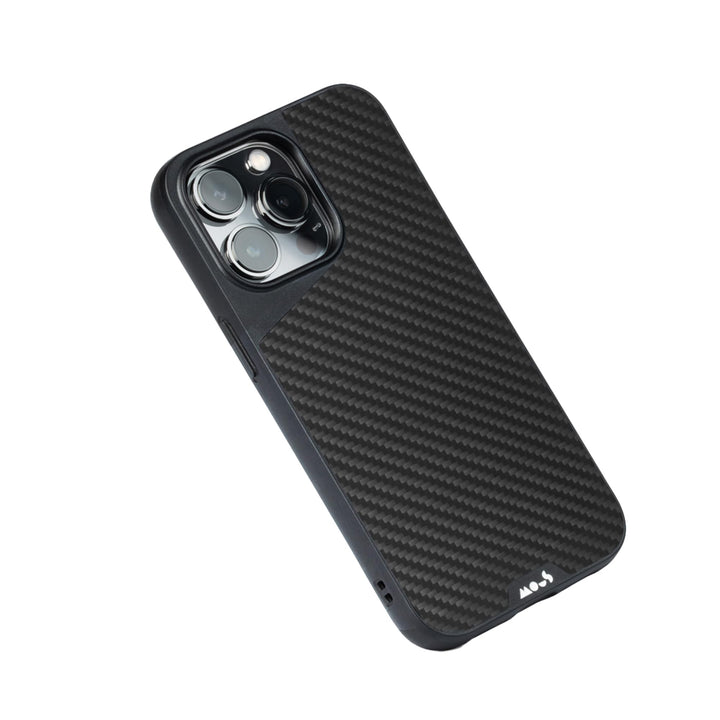 Mous - Hülle für iPhone 13 Pro - Carbonfaser - Limitless 4.0 - Handyhülle iPhone 13 Pro MagSafe-Komp