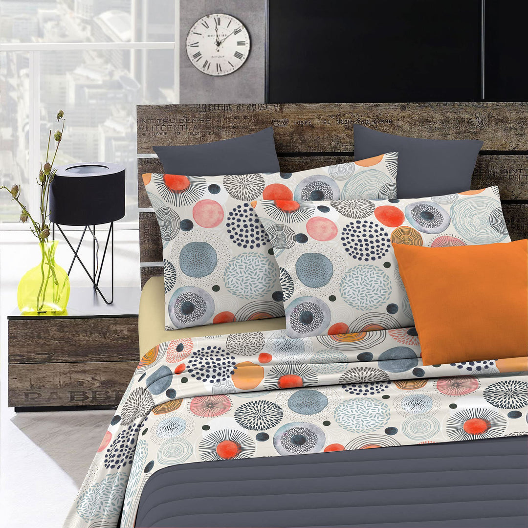 Fantasy Acquerello Italian Bed Linen Bettwäsche, Doppelte, Mikrofaser Acquerello Doppelte, Acquerell