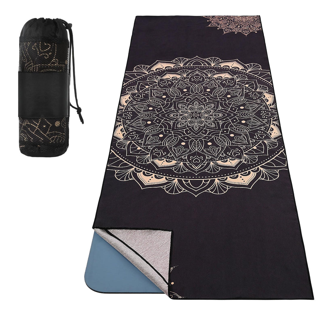 MoKo Yogamatten Handtuch, rutschfest Yoga Handtuch Auflage für Yogamatte Schweissabsorbierend Saugfä