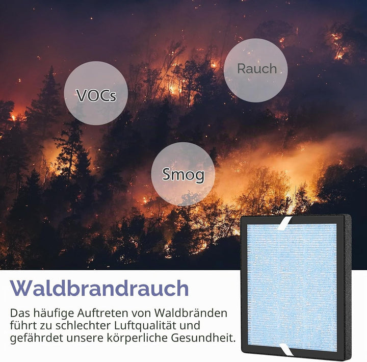 R1 P1801 P1802 Filter kompatibel mit YIOU R1 Air Puri-fier und Elechomes P1801/P1802, 3-in-1 True HE