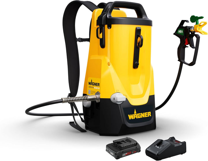 WAGNER Akku-Farbsprühsystem Control Pro 300 Move 18V Kit - Frei und flexibel: bequem als Rucksack, s