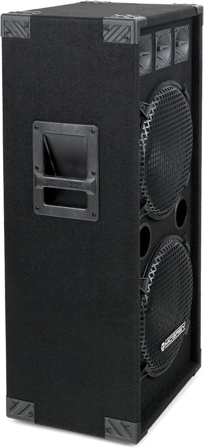 McGrey Paar DJ-2222 2-Etagen DJ PA Lautsprecher Box 2X 30cm (12“) Subwoofer 2000W (Passiv, 2-Wege Sy