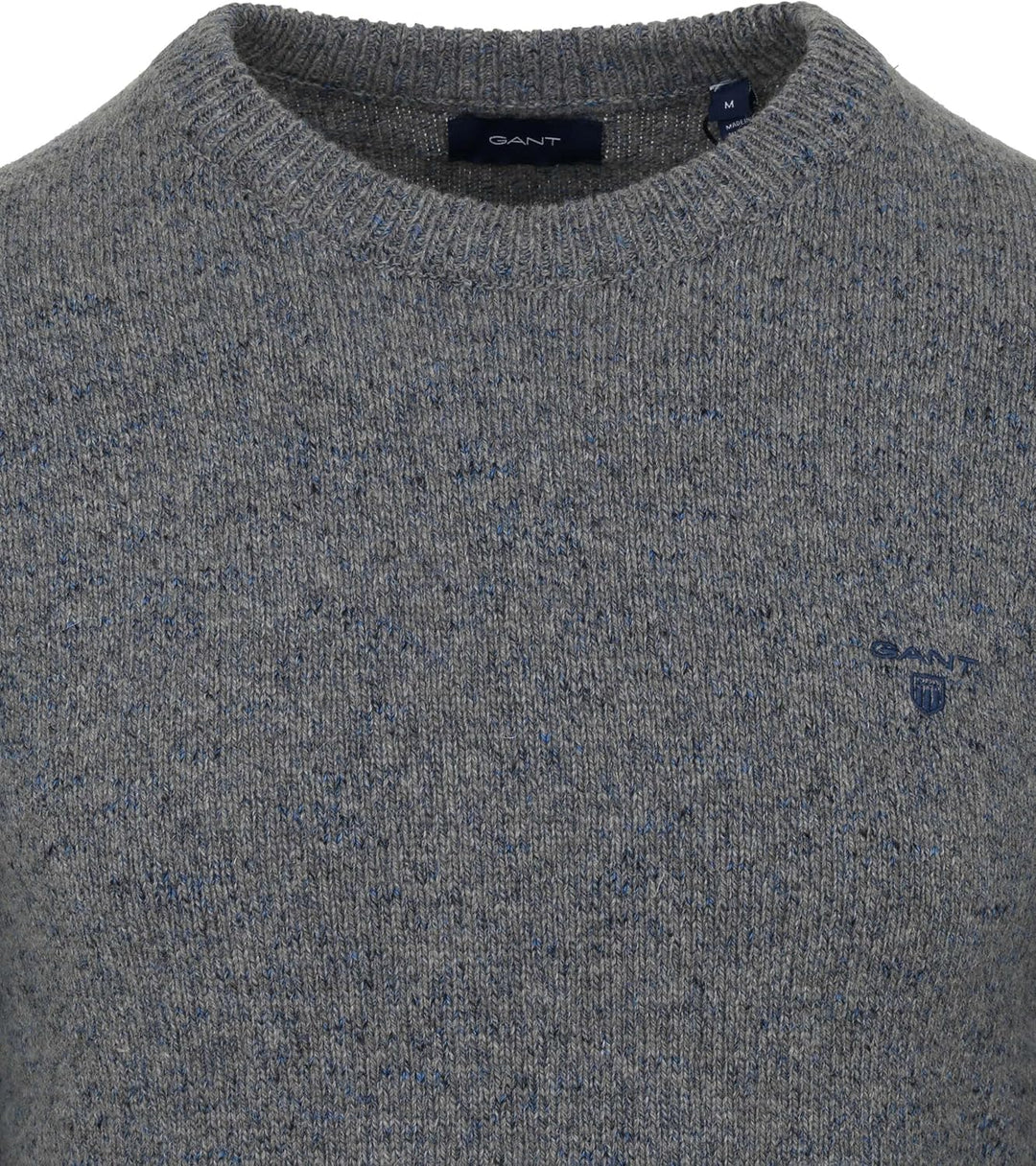 GANT Pullover Wolle Melange Grau - Grösse M - Herren - Bekleidung