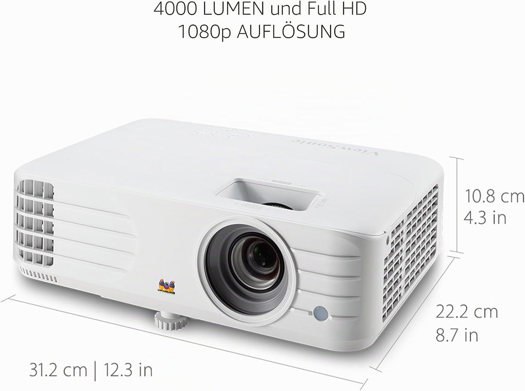 Viewsonic PG706HD Business DLP Beamer Full-HD, 4.000 ANSI Lumen, HDMI, USB, 10 Watt Lautsprecher, 1.