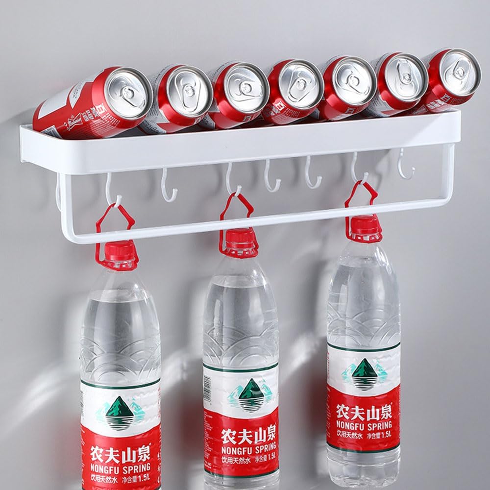 An der Wand montiert Schwimmend Metall Lagerregal,Weiss Badezimmer Regale Platzeinsparung Rostfest E