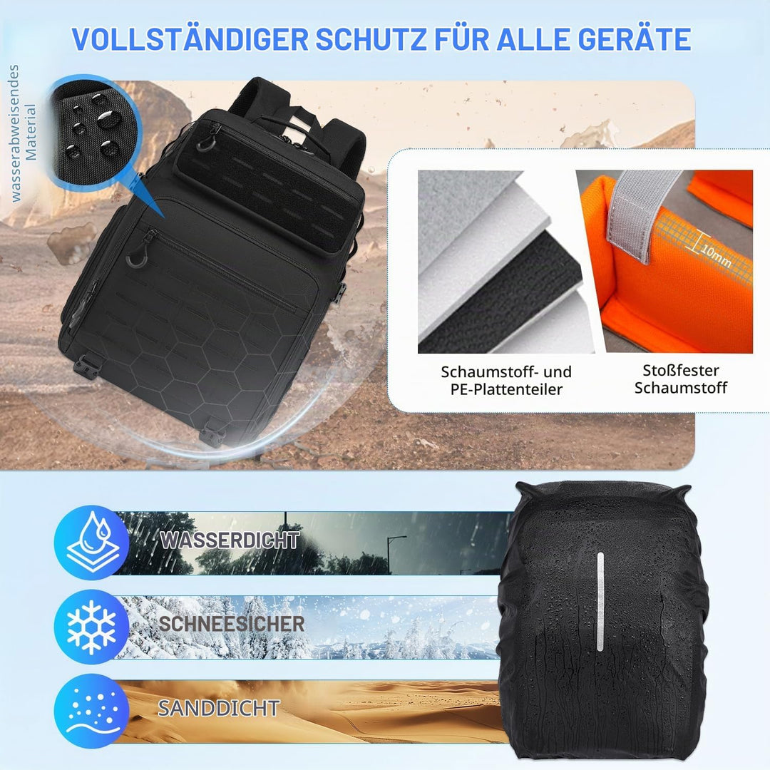 Kamerarucksack DSLR SLR Kameratasche wasserfest Fotorucksack für Canon Nikon Sony Kamera Drohne Obje