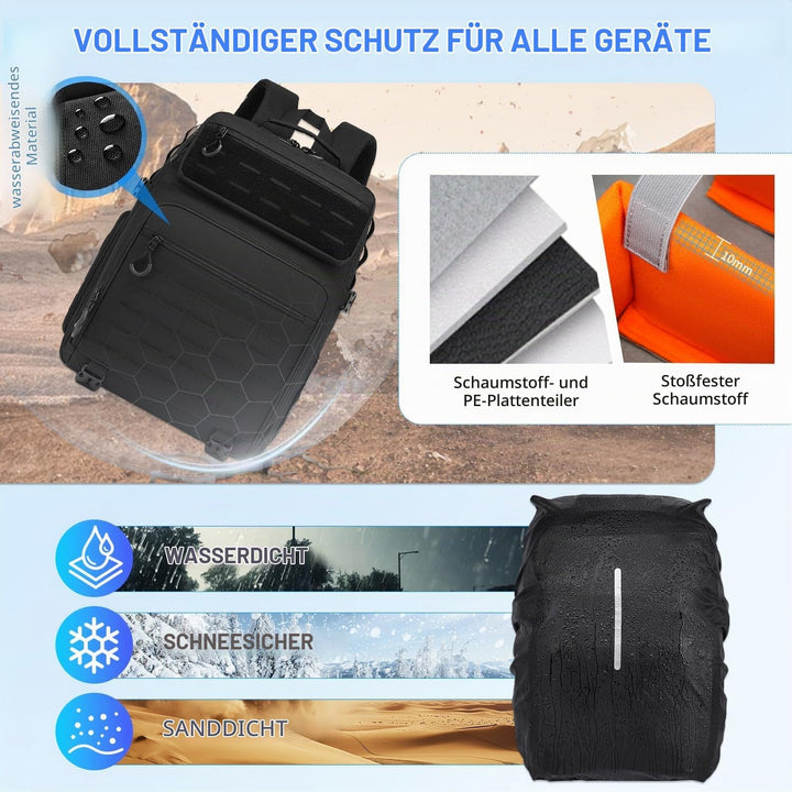 Kamerarucksack DSLR SLR Kameratasche wasserfest Fotorucksack für Canon Nikon Sony Kamera Drohne Obje