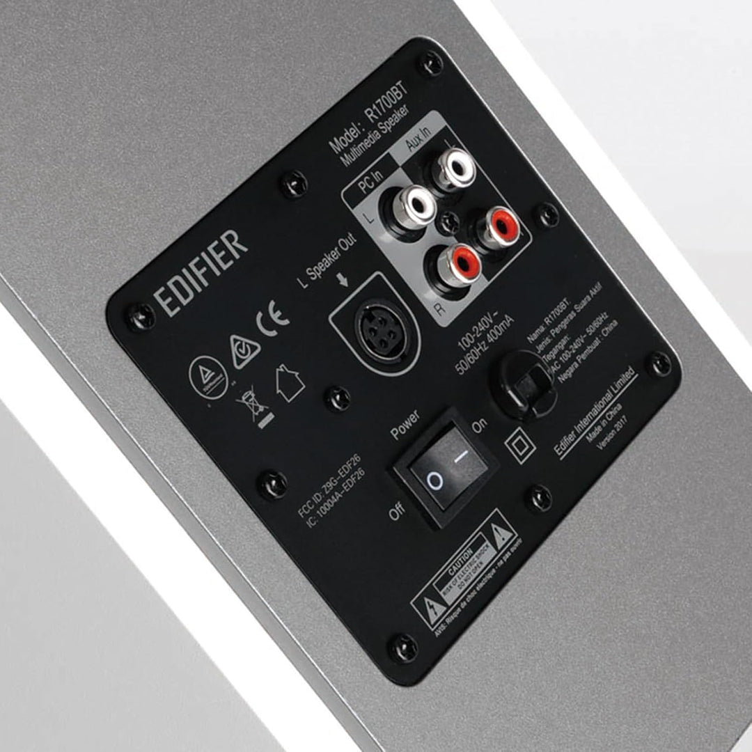 Aktivboxen Edifier Studio R1700BT 2.0 weiss/silber Bluetooth White/Silver (Single), White/Silver (Si