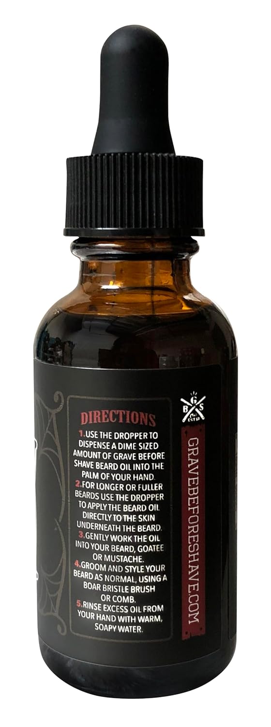 GRAVE BEFORE SHAVE - Bartöl / Bart Öl / Beard Oil - 1 fl oz / 30 ml (Bay Rum) Kokosnuss 30 ml (1er P