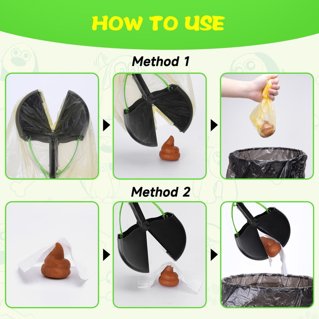 Nobleza Raccoglitrice per cani 60 cm Raccogli Cacche per Cane Portatile Pieghevole Dog Poop Scooper