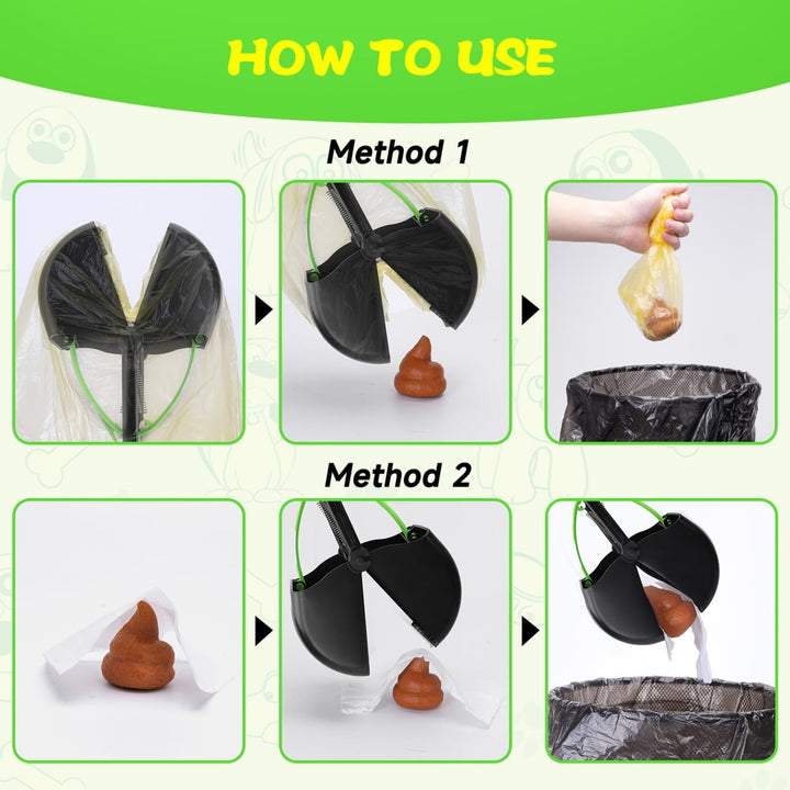 Nobleza Raccoglitrice per cani 60 cm Raccogli Cacche per Cane Portatile Pieghevole Dog Poop Scooper