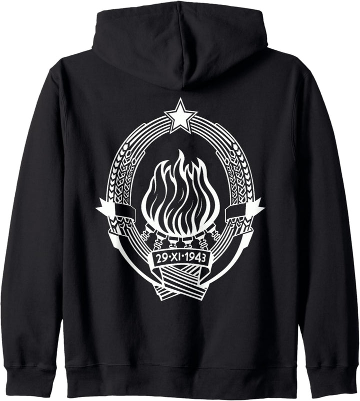 Baris Design: SFRJ Jugoslavija (Jugoslawien) Wappen Design Kapuzenjacke