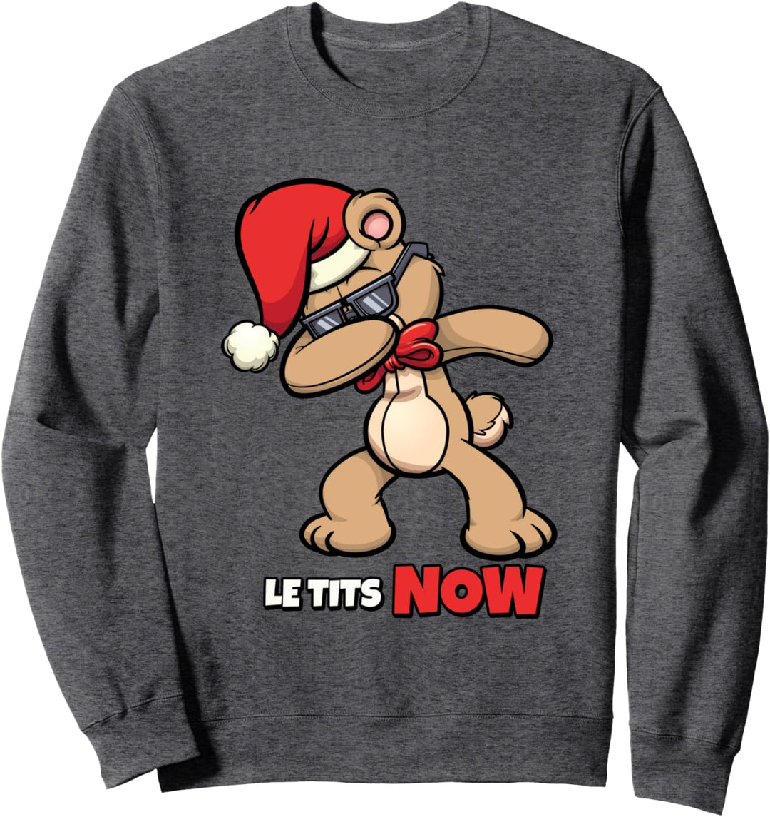 Le Titsnow Le Tits Now Ugly Christmas Let It Snow Sweatshirt