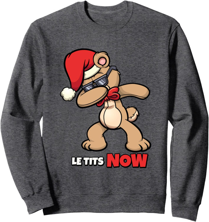 Le Titsnow Le Tits Now Ugly Christmas Let It Snow Sweatshirt