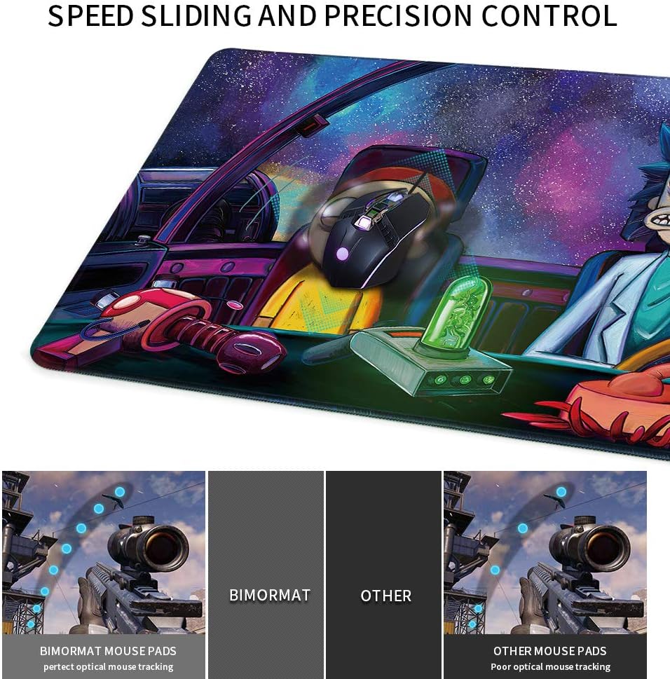 Bimormat Grosses Gaming Mauspad,900x400mm XXL Schreibtischunterlage, Mousepad Gemacht aus Hochwertig