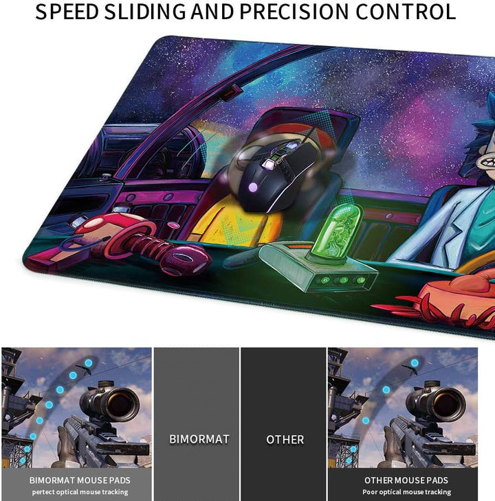 Bimormat Grosses Gaming Mauspad,900x400mm XXL Schreibtischunterlage, Mousepad Gemacht aus Hochwertig