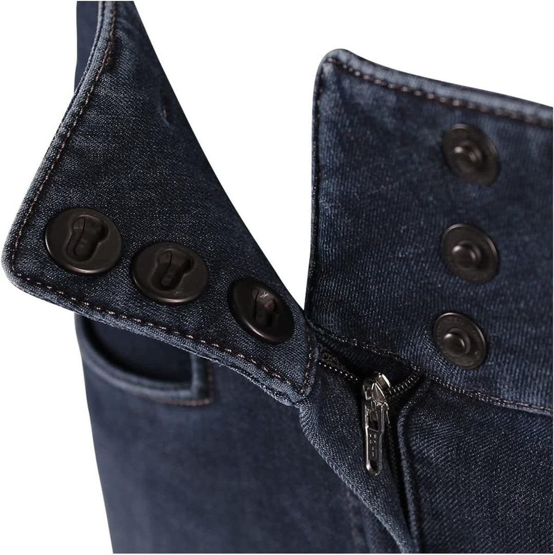 Pikeur Damen Candela Jeans Reithose Denim Spot 38 Blau, 38 Blau