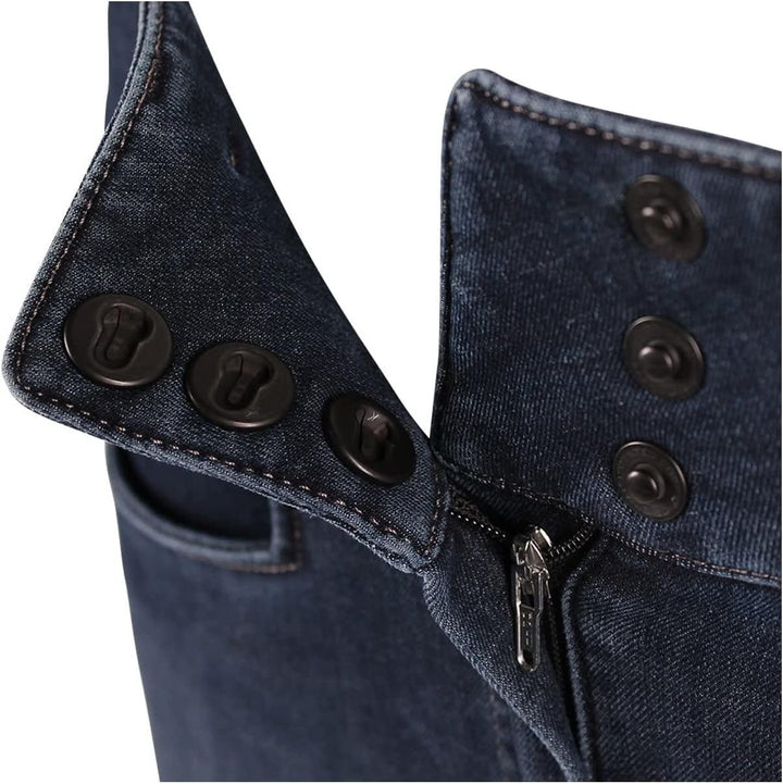Pikeur Damen Candela Jeans Reithose Denim Spot 38 Blau, 38 Blau