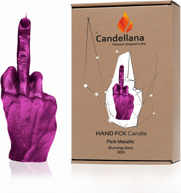 Candellana Mittelfinger Kerze - Mittelfinger Figur - Coole Deko - Gothic Deko - Grunge Deko Kerze -