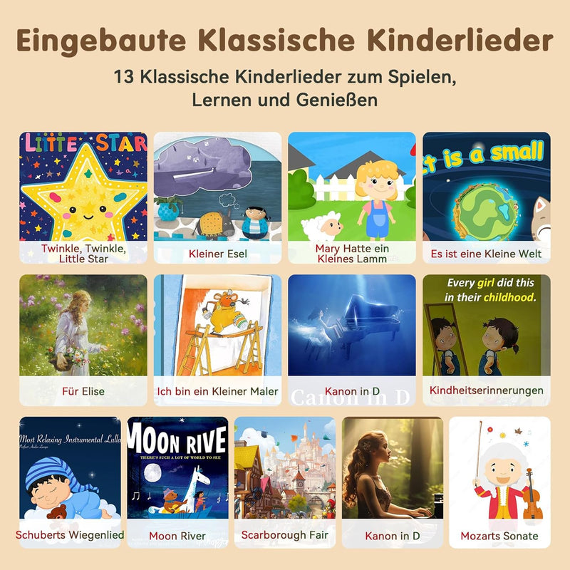 Pup Go Tragbares Elektronisches Klavier-Spielzeug für Kinder ab 2 Jahren, Regenbogen-Touchscreen-Tas