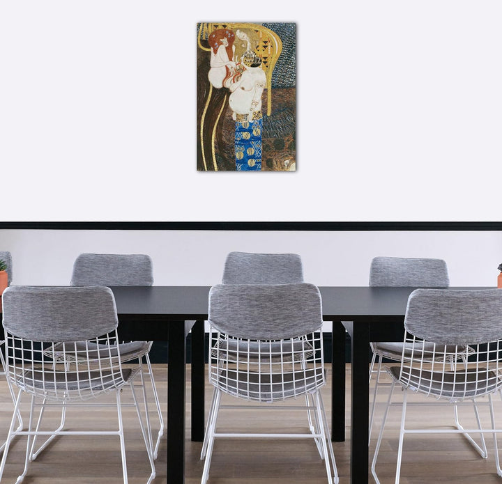 Printed Paintings Leinwand (40x60cm): Gustav Klimt - Beethovenfries (rechter Teil) (1901) 40x60 cm,