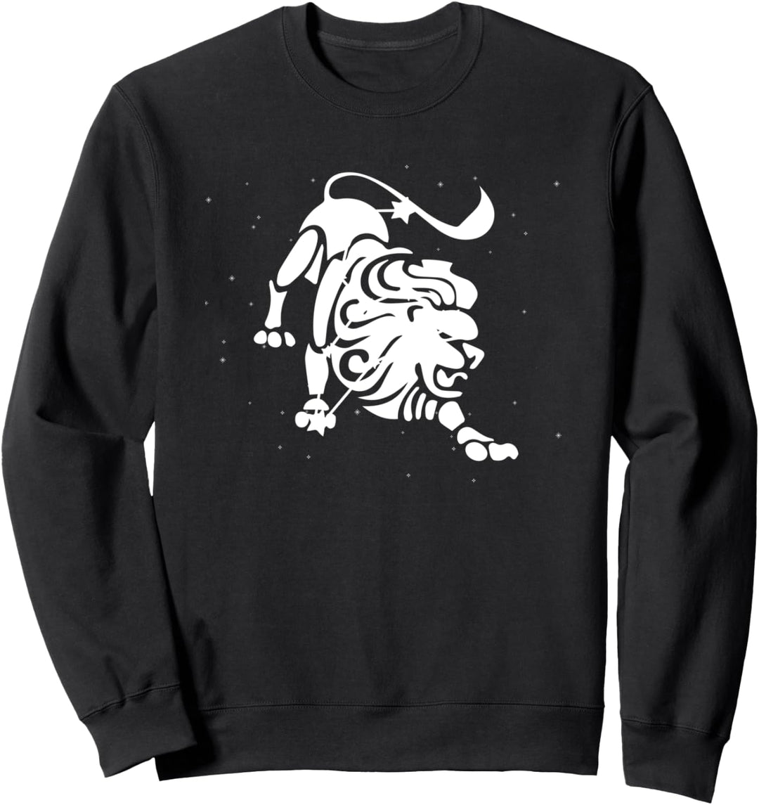 Zodiac Symbol Tierkreiszeichen Astrologie Sternzeichen Löwe Sweatshirt