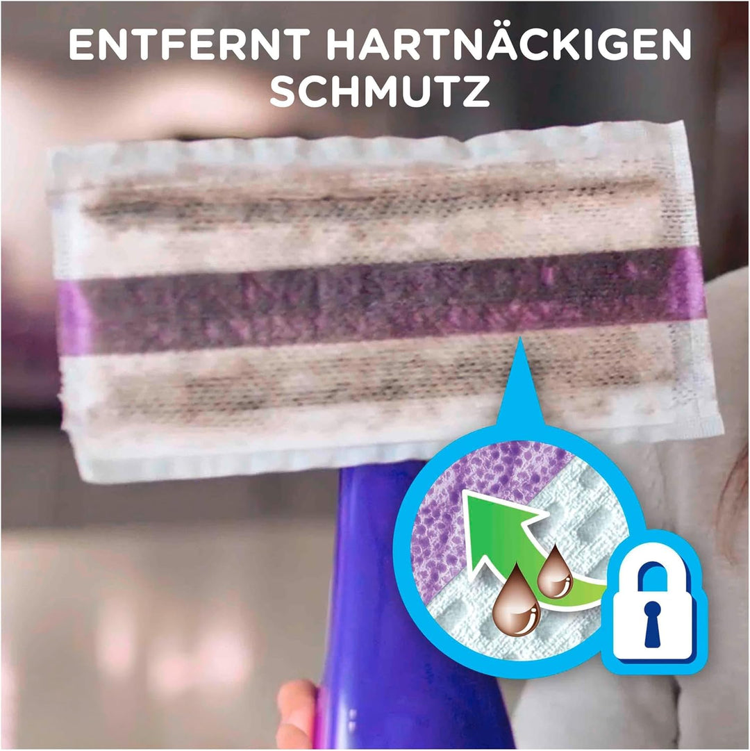 Swiffer WetJet All-in-1 Bodenwischer 20 Nachfülltücher für fast alle Böden, für schnelles & einfache