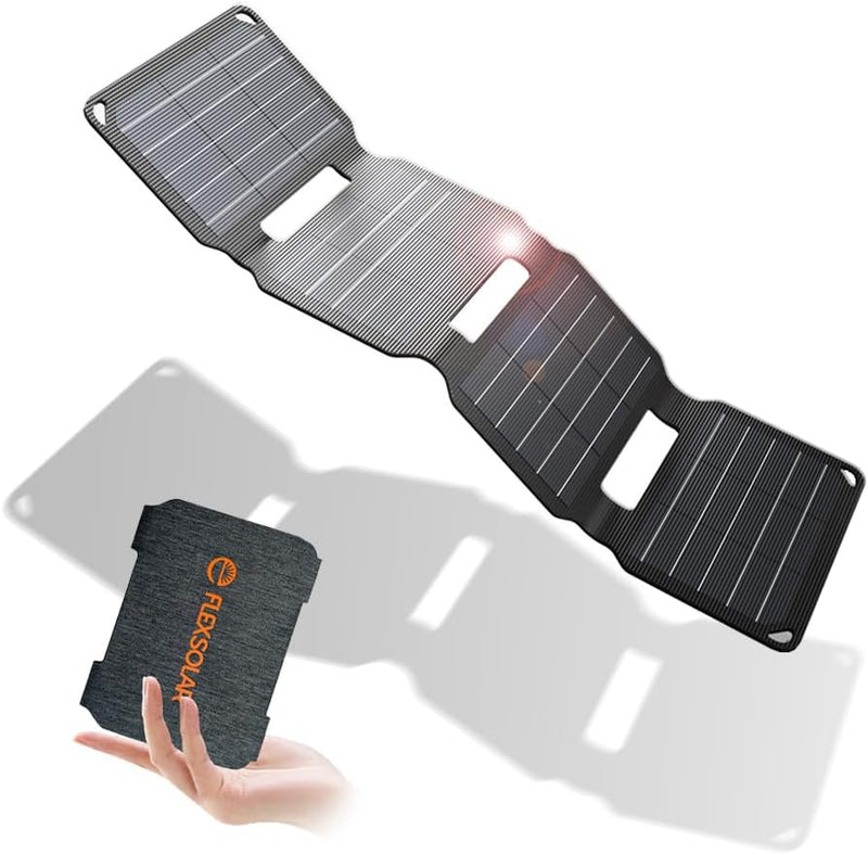 Mini Solar Ladegerät,FlexSolar 10W Solarpanel E-Film IP67 Taschenladegerät USB-Geräte Neu aktualisie
