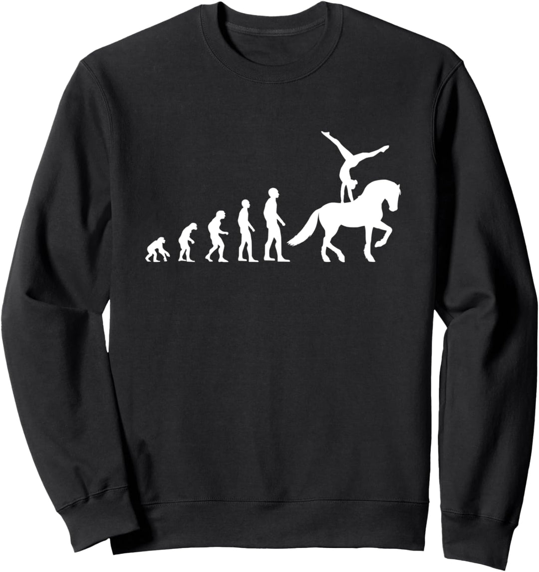 Voltigieren Evolution | Pferd Reiten Volti Sweatshirt