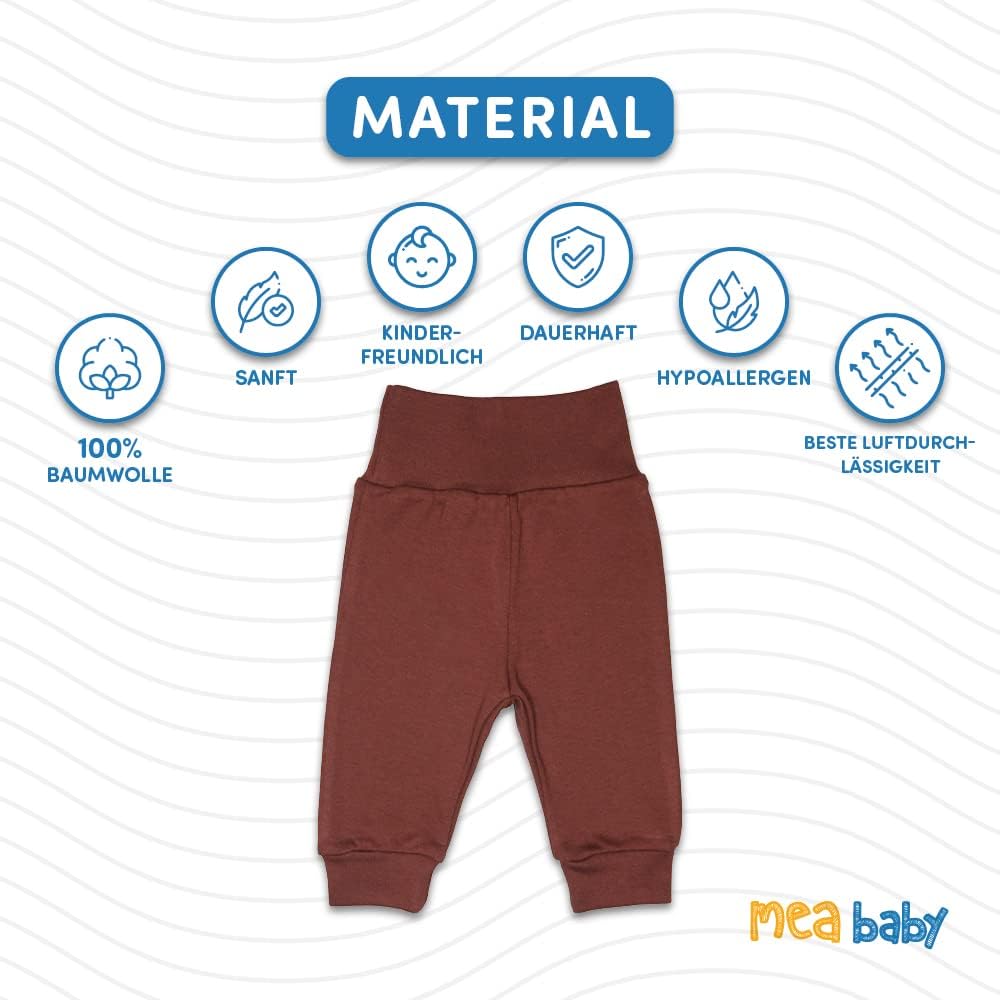 Unisex Baby Hose aus 100% Baumwolle im 5er Pack/Pumphose. Babyhose für Jungen Baby Hose für Mädchen,