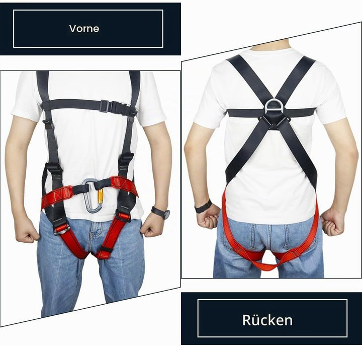 NewDoar Klettergurt, CE-Zertifizierung, Kletter- und Abseilausrüstung, Ganzkörpergurtschutz, schützt