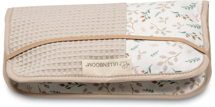 ULLENBOOM ® Windeltasche für unterwegs, Floral-Sand, Made in EU - Wickeltasche für bis zu 3 Windeln,