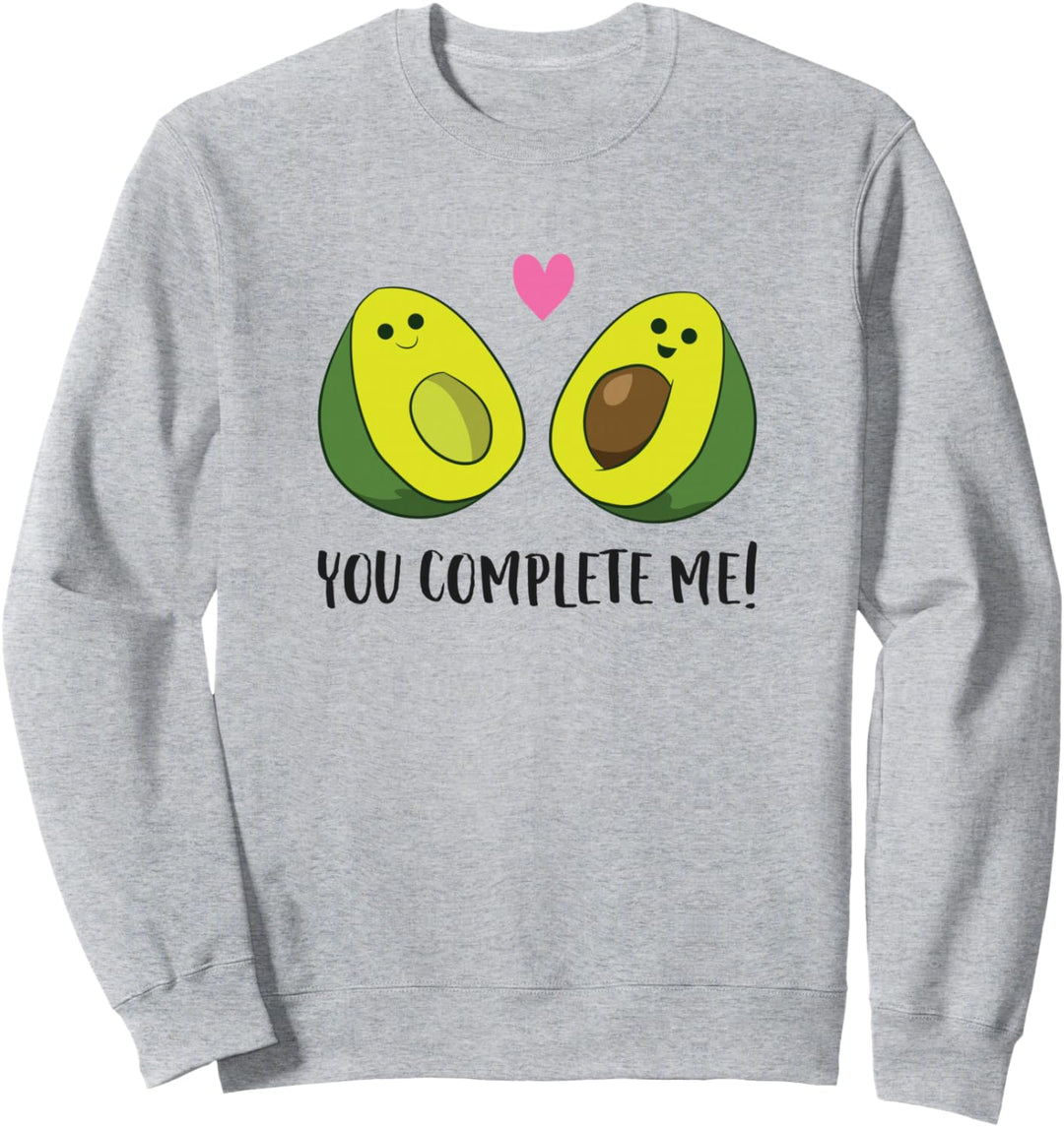 Avocado You Complete Me Vegan Partner Look Avocado Sweatshirt