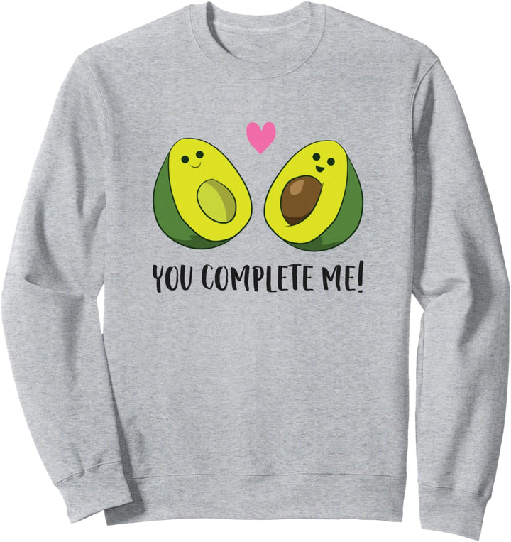Avocado You Complete Me Vegan Partner Look Avocado Sweatshirt