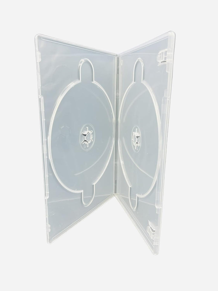 DVD-/CD/Blu-Ray-Hüllen mit 7 mm Rücken, transparent, 50 Stück