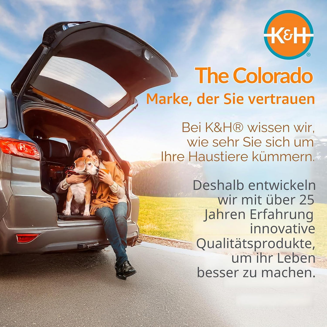K&H PET PRODUCTS Reise-Sicherheitstasche für Haustiere, Hundebox für Autoreisen, weiche Seitentasche